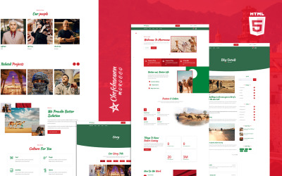 Chefchaouen Morocco Culture HTML5 Website Template
