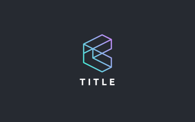 Farklı Modernlik B Gölge Teknoloji Hattı Monogram Logo