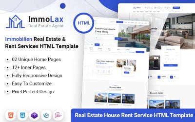 Immolax - HTML-шаблон услуг агентства по аренде недвижимости