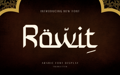 Rowit je prémiové písmo arabského stylu