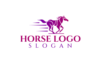 At Koşusu Özel Tasarım Logo Şablonu 2