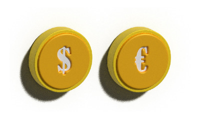 3D Coin Money Illustration