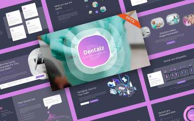 Dentalz Tandarts Creatief Sjablonen PowerPoint presentatie