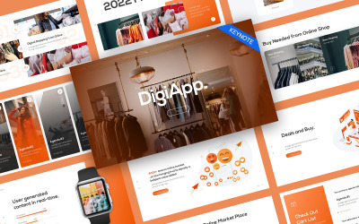 DigiApp Digital Shopping Keynote-sjabloon