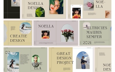 Noella PowerPoint-Präsentationsvorlage