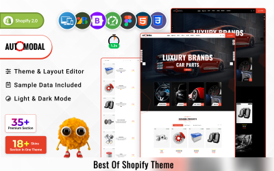 Automodal - Sport Autoparts Super Shopify-thema | Multifunctioneel reserveonderdeel Shopify OS 2.0-thema