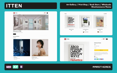 ITTEN - Художня галерея, друкарня, книжковий магазин WooCommerce Theme