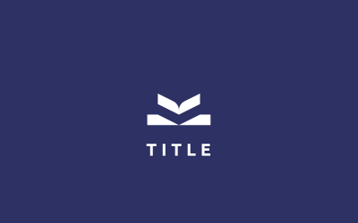 Logo dell&amp;#39;Università del libro di corsi di educazione alla modernità minimalista