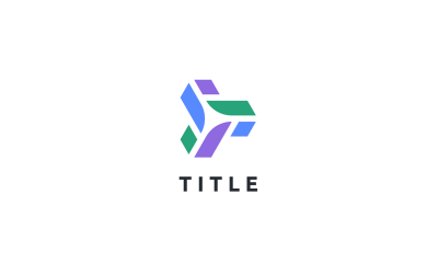 Minimalist Modernite 3 ortak Üç Teknoloji Ortak Topluluğu Logosu