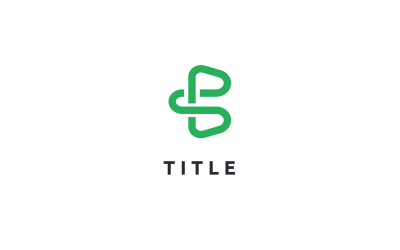Minimalist Modernite B Tech Line Monogram Logo