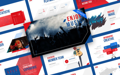 Наслаждайтесь музыкальным концертом Keynote Template
