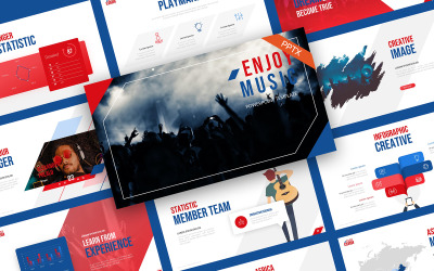 Profitez du concert de musique Modèles des présentations PowerPoint