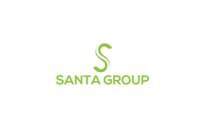Santa Grup S harfi logo tasarım şablonu