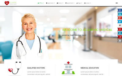 Akademicki Medycyna i Zdrowie Szablon Joomla4