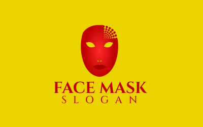 Dziewczyna Pełna maska na twarz Niestandardowe logo projektu