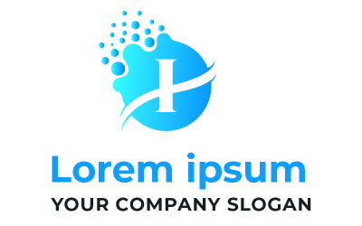 Moderní I Tech Logo šablona