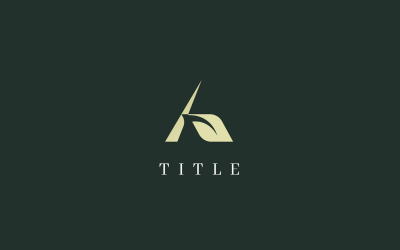 Elegant Lite A Yaprak Organik Altın Logo