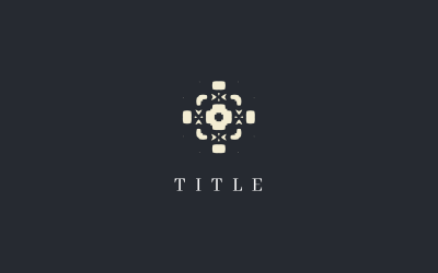 Elegante logo dorato astratto gotico Lite