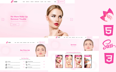 Este - Schoonheidssalon Html5 Css3 thema website sjabloon