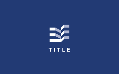 Logo del monogramma della costruzione di edifici contemporanei Lite Sense N