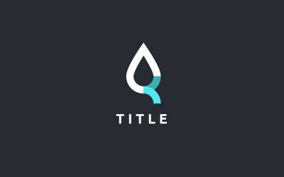 Zeitgenössisches Lite Sense Water K Letterform-Logo