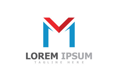 M Logo Company Business Vector V5