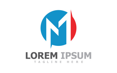 M Logotyp Företag Business Vector V13
