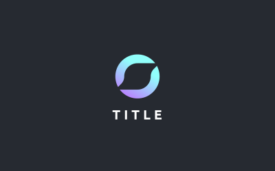 Logo Tech moderno Lite Sense S Circle Monogram