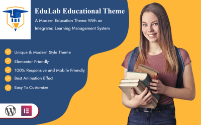 Тема WordPress для глобального образования и обучения Edulab