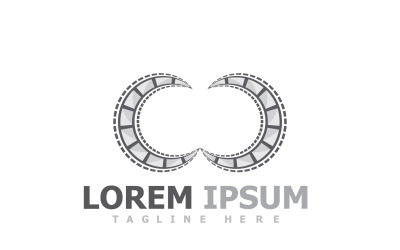 Film Şeridi Film Video Logo V10