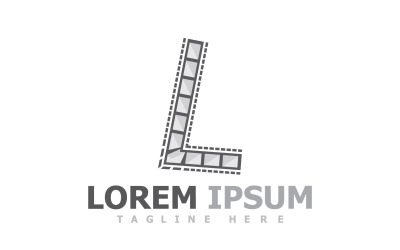 Film Strip Film Video Logo V4