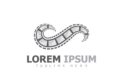 Film Strip Movie Video Logo V13
