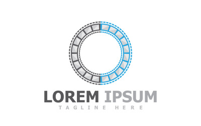 Film Strip Movie Video Logo V17