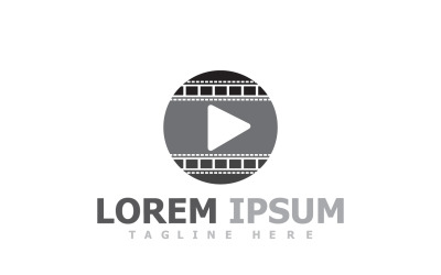 Film Strip Movie Video Logo V20