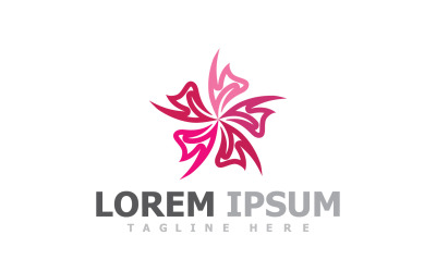 Flower Design Elements Logo V8