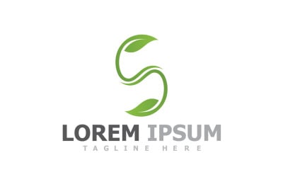 Eco Green Leaf Nature Logo template V2