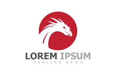 Dragon Head Logo Animal V32
