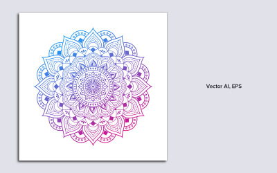Luxe Mandala Achtergrond Vector Sjabloon