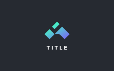 Geometrik Lite Sense A Monogram Gölge Monogram Logo