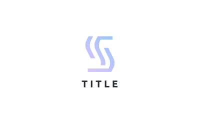 Geometryczne logo Lite Sense SW S z monogramem falistym