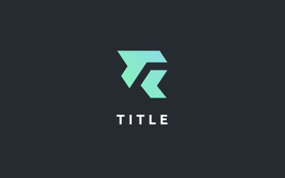 Logo geometrico del monogramma Lite Sense RT TR Shade Tech