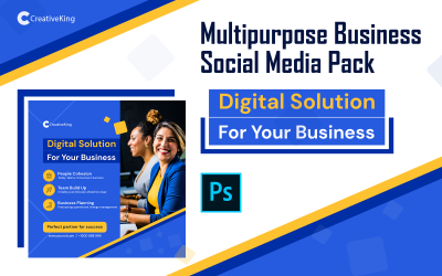 Multipurpose Business Social Media Pack PSD Template