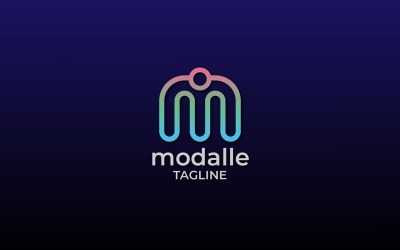 Шаблон логотипа Professional Modalle Letter M