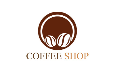 咖啡店标志模板 V15