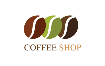 Modello di logo della caffetteria V6