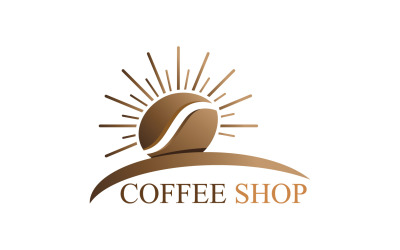 Plantilla de logotipo de cafetería V24