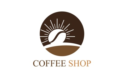 Plantilla de logotipo de cafetería V29