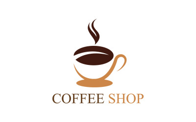 Plantilla de logotipo de cafetería V32