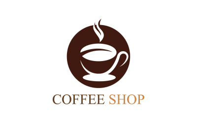 Plantilla de logotipo de cafetería V33