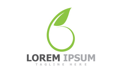 Plantilla de logotipo de naturaleza de árbol verde hoja V40